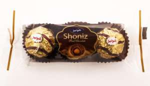 شکلات با مغز فندق 3عددی طلایی شونیز